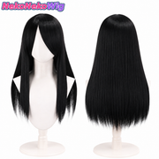 60cm Thickened Long Cosplay Wig  Multi-Color Straight & Curly Anime Style