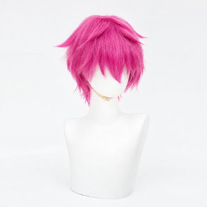 Kusuo Saiki Cosplay Wig - Short Pink Anime Hair