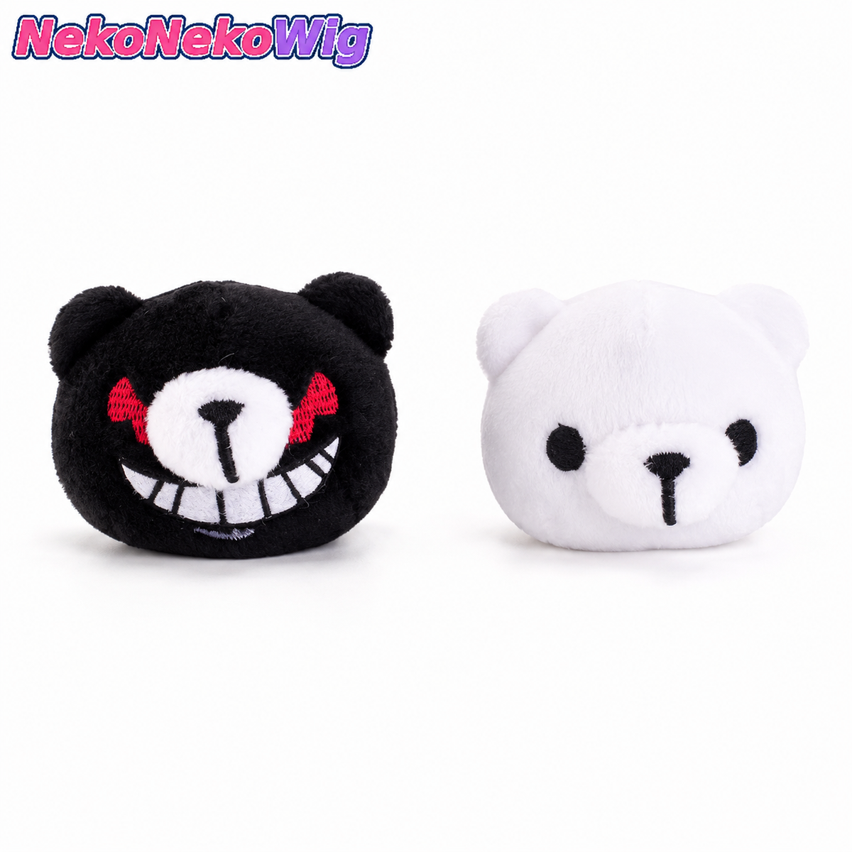 Danganronpa Junko Enoshima Cosplay Wig Hair Clips  Monokuma Accessory Pair