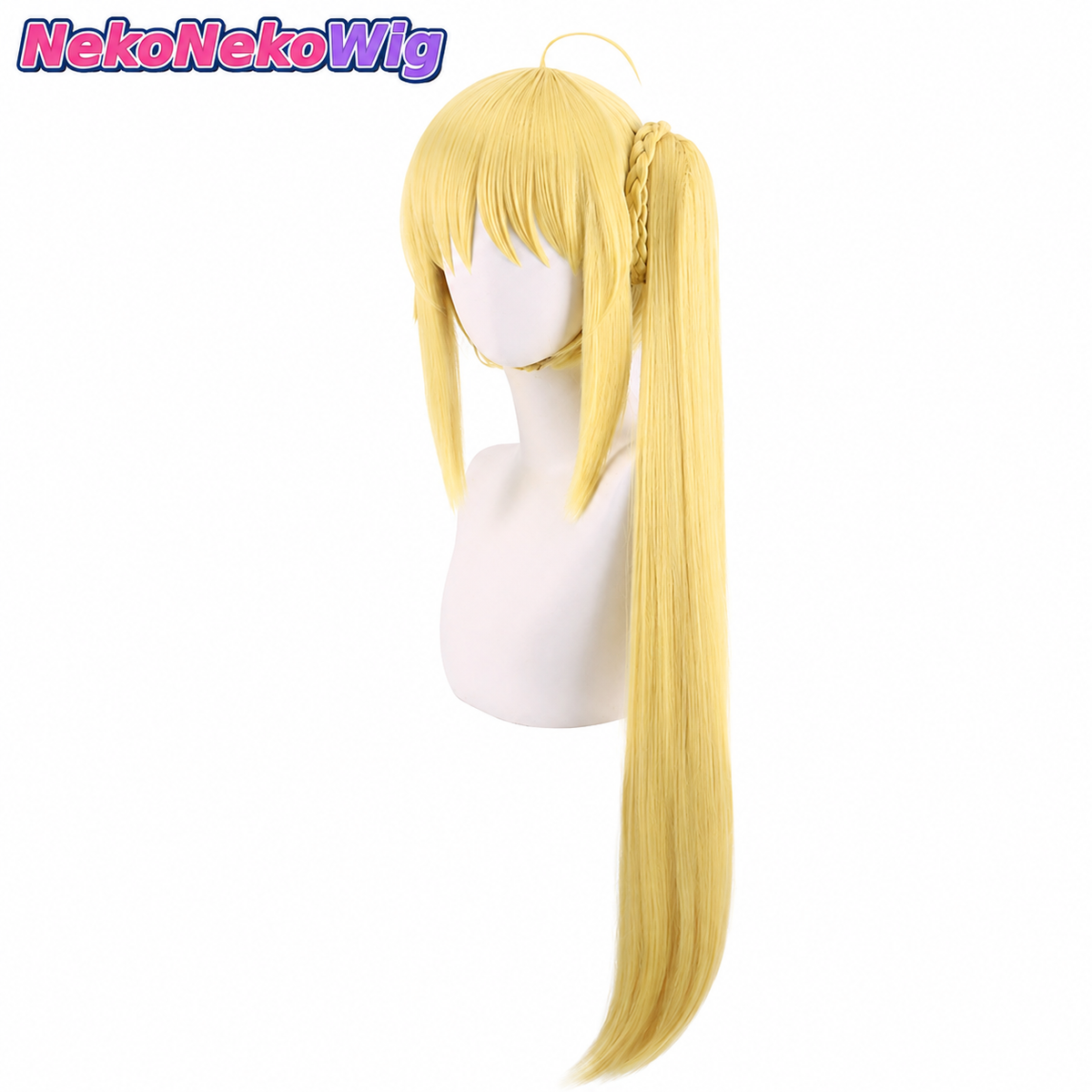 Re:ZERO Emilia Cosplay Wig  Anime Character Style with Separate Headpiece Option