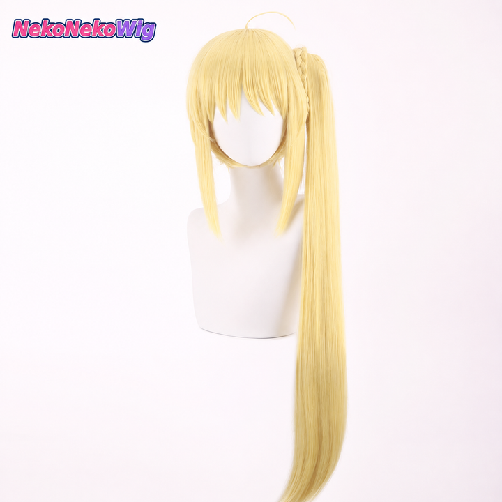 Re:ZERO Emilia Cosplay Wig  Anime Character Style with Separate Headpiece Option
