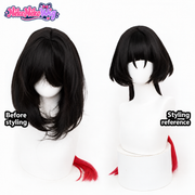 Zenless Zone Zero Jane Doe Cosplay Wig - Black and Red Layered Hair