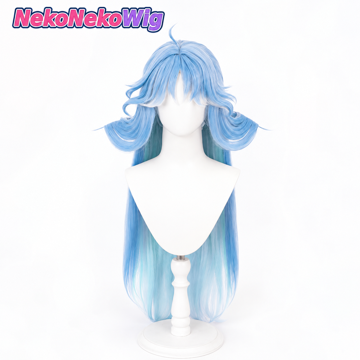 Wuthering Waves Qingxiao Cosplay Wig  Realistic Scalp & Clip-On Hairpiece Style