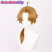 Mushoku Tensei Rudeus Greyrat Cosplay Wig  Faux Scalp with Ahoge