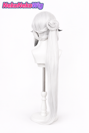 Wuthering Waves Cosplay Wig  Realistic Scalp & Clip-On Ponytail Hairpiece
