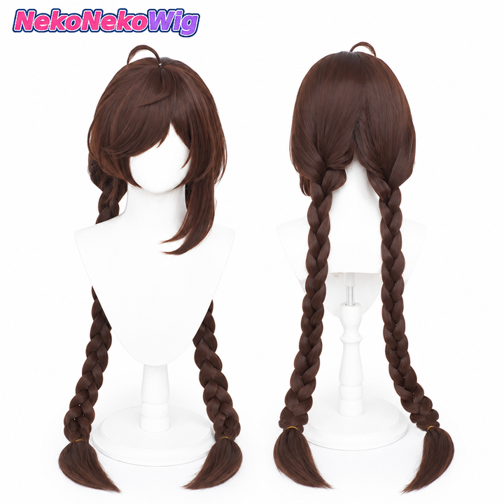 Honor of Kings Da Qiao Cosplay Wig  Default Skin Realistic Scalp Braided Style