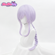 Genshin Impact Qiqi Cosplay Wig - Lavender Hair with Long Braid