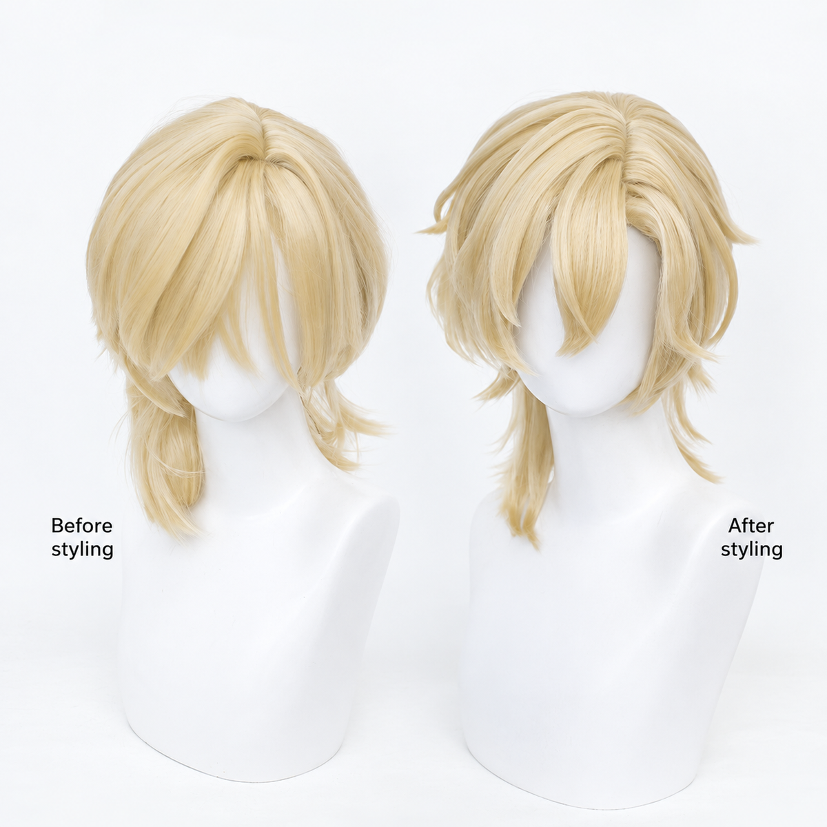 Aventurine Cosplay Wig - Honkai Star Rail Blonde Character Hair