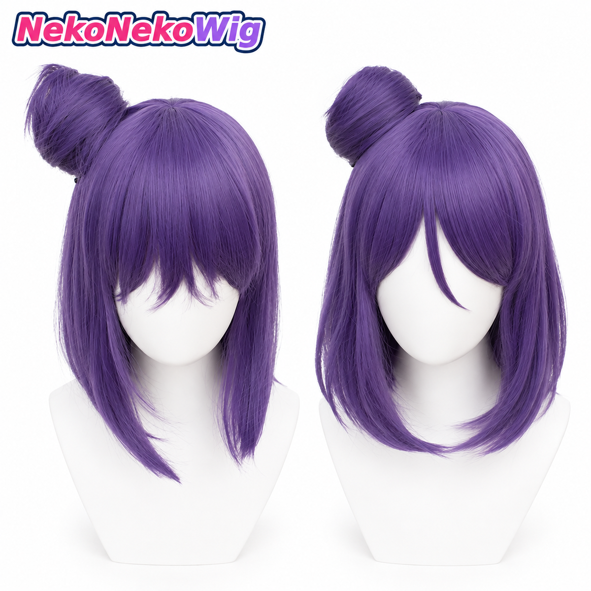 Naruto Konan Cosplay Wig  Realistic Scalp & Clip-On Hairpiece Character Style