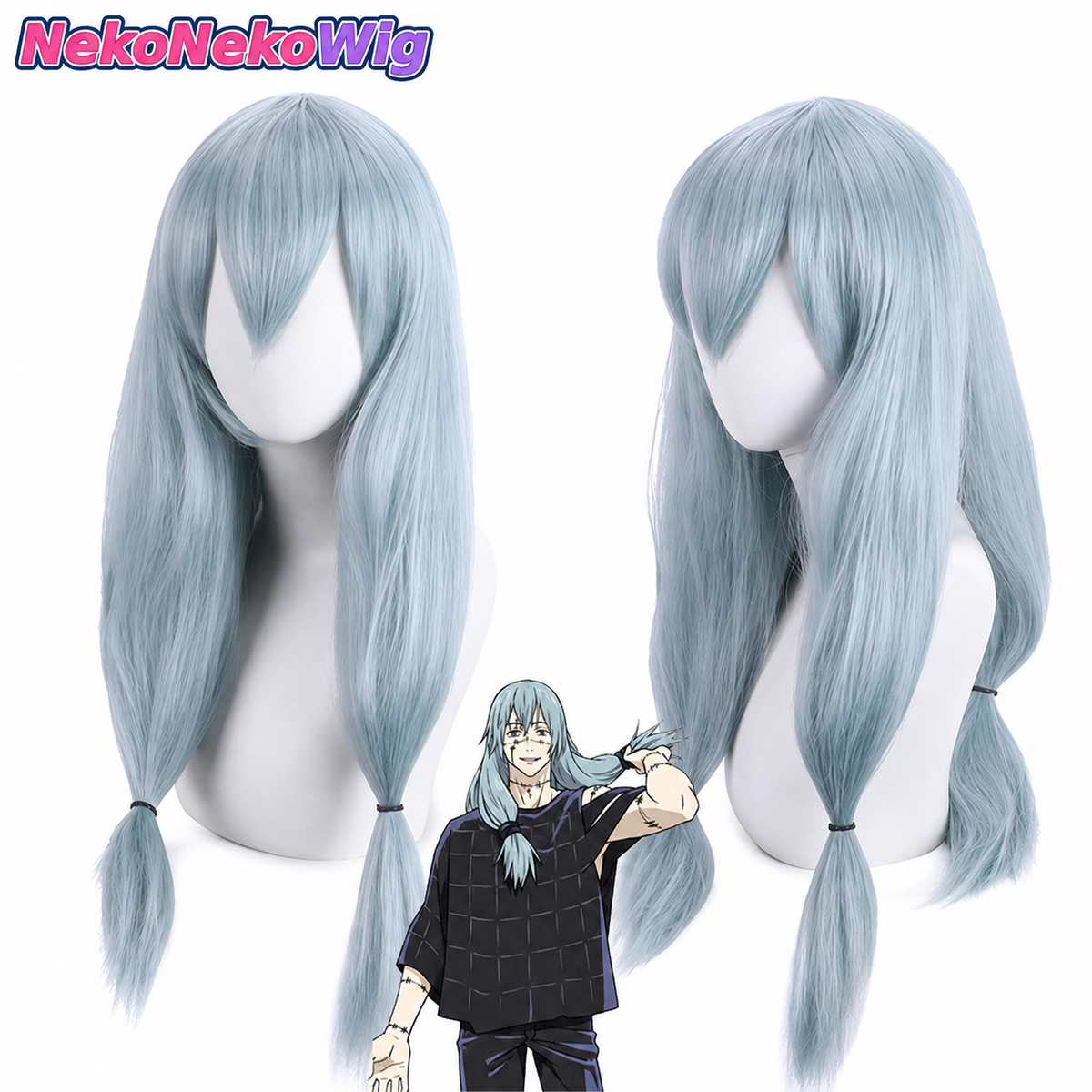 Jujutsu Kaisen Gojo, Yuji, Megumi & Toji Multi-Character Cosplay Wig