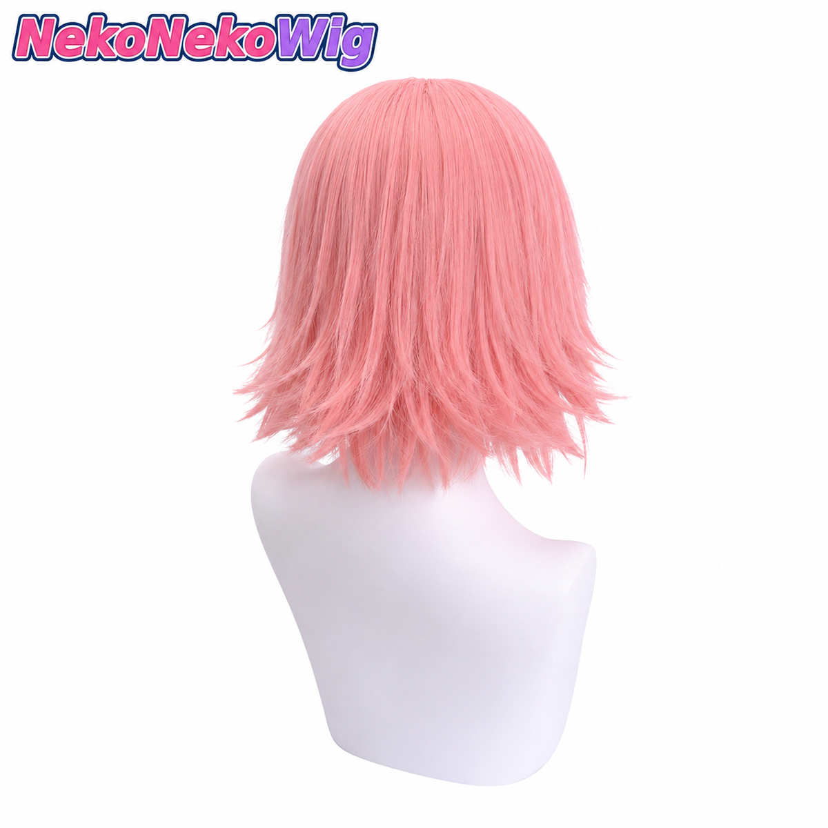 Naruto Sakura Haruno Cosplay Wig  Smoky Pink Ninja Character Style