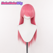 60cm 멀티 컬러 긴 스트레이트 코스프레 가발 – 로즈 망 또는 버클 망 옵션