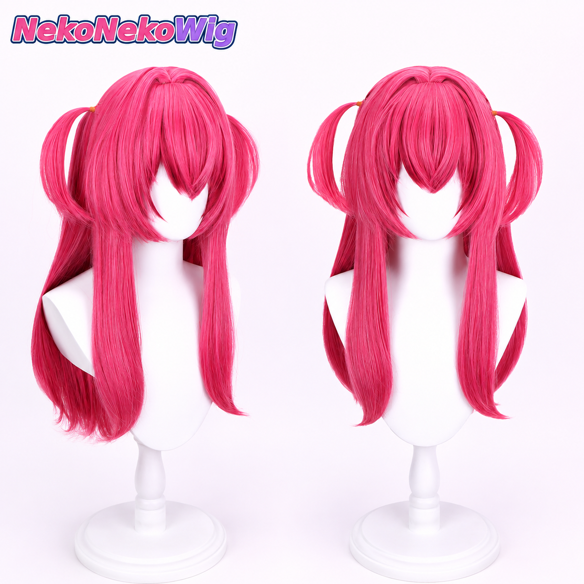 GODDESS OF VICTORY: NIKKE Mast Romantic Maid Cosplay Wig  Pink Twin Tails