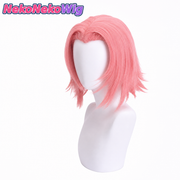 Naruto Sakura Haruno Cosplay Wig  Smoky Pink Ninja Character Style