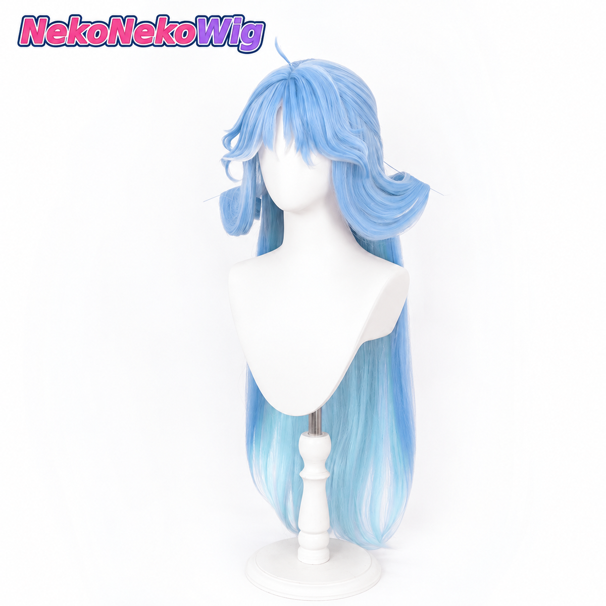 Wuthering Waves Qingxiao Cosplay Wig  Realistic Scalp & Clip-On Hairpiece Style