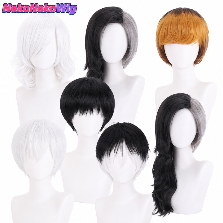 Tokyo Ghoul Haise Sasaki & Juuzou Suzuya Cosplay Wig – Silver & Black Character Styles