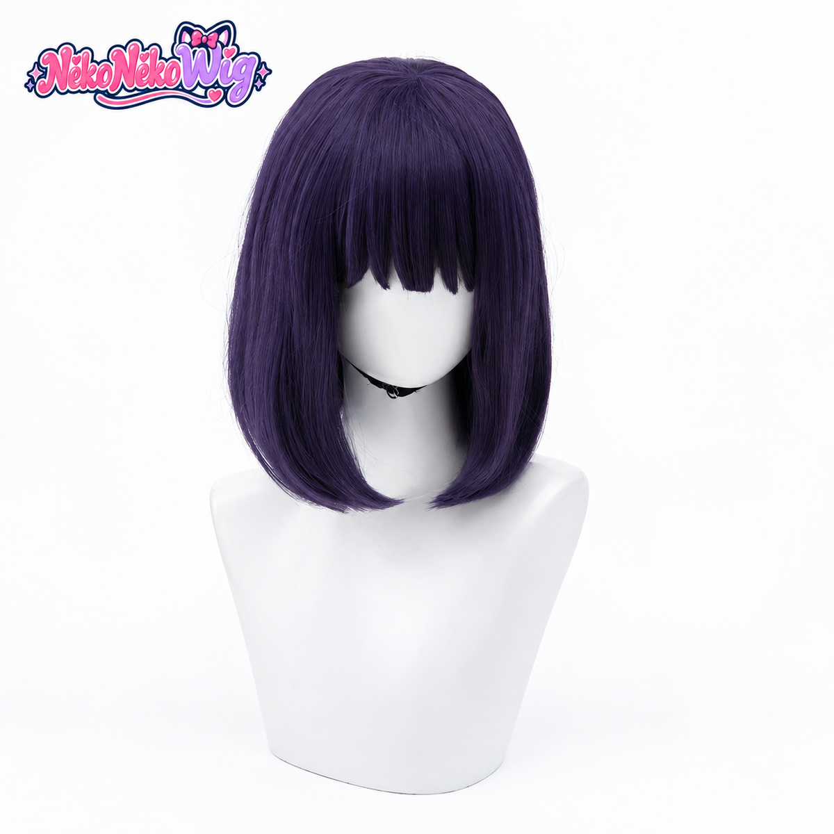 Shizuku Kuroe Cosplay Wig - Short Dark Purple Bob