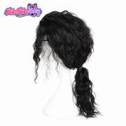 Black Curly Stage Wig - MJ-Inspired Costume Style
