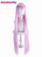 Engage Kiss Kisara Cosplay Wig  Pink-Purple Long Straight Demon Girl Style