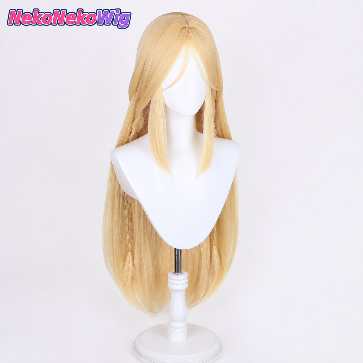 Wuthering Waves Cartethyia Cosplay Wig  Long Braided Scalp-Top Style