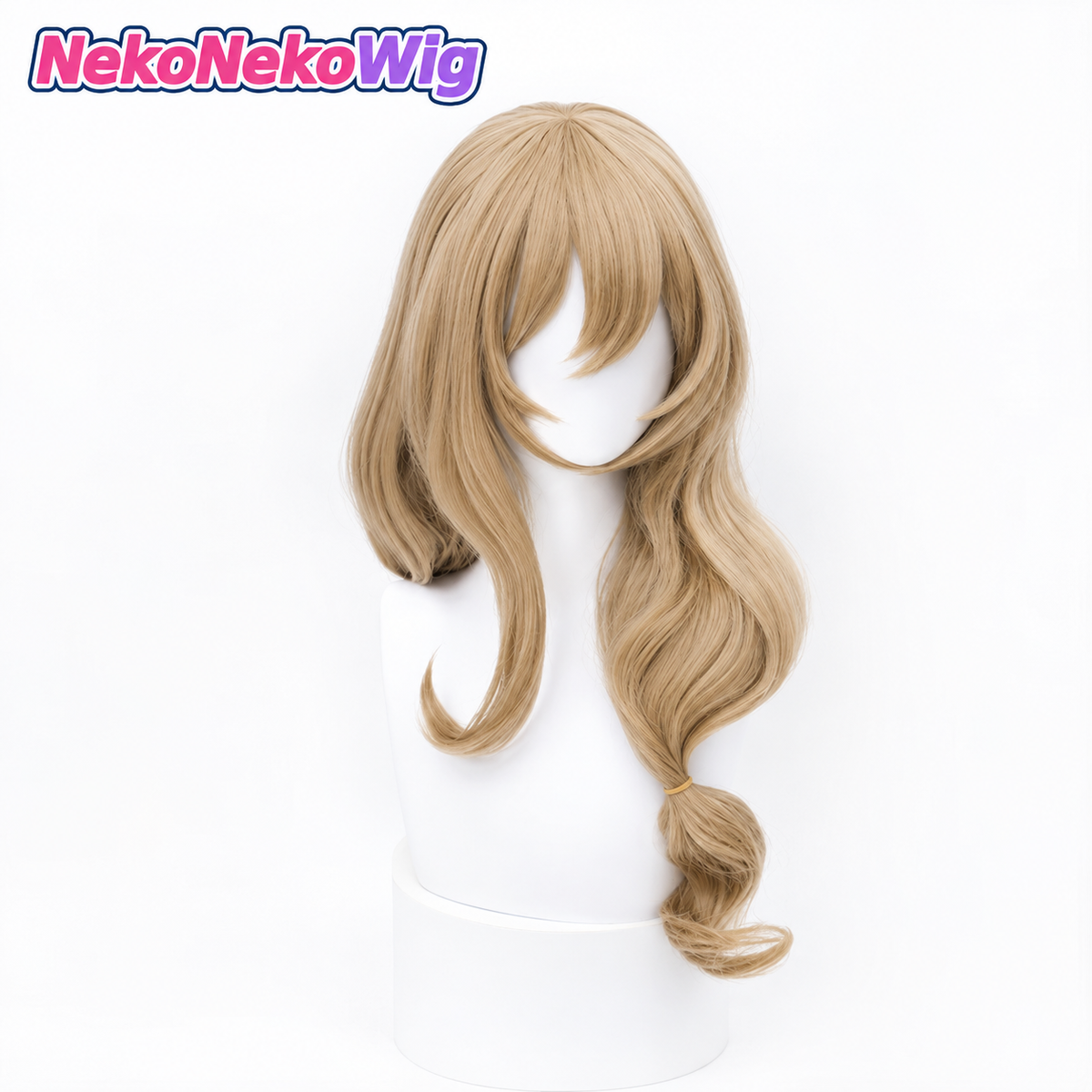 Genshin Impact Lisa Cosplay Wig  Long Slightly Curled Character Hairstyle