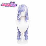Zenless Zone Zero Vivian Cosplay Wig - Long Lavender Curls - rear view