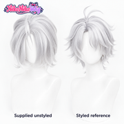 Honkai Star Rail Phainon Cosplay Wig - Short Silver White Layers