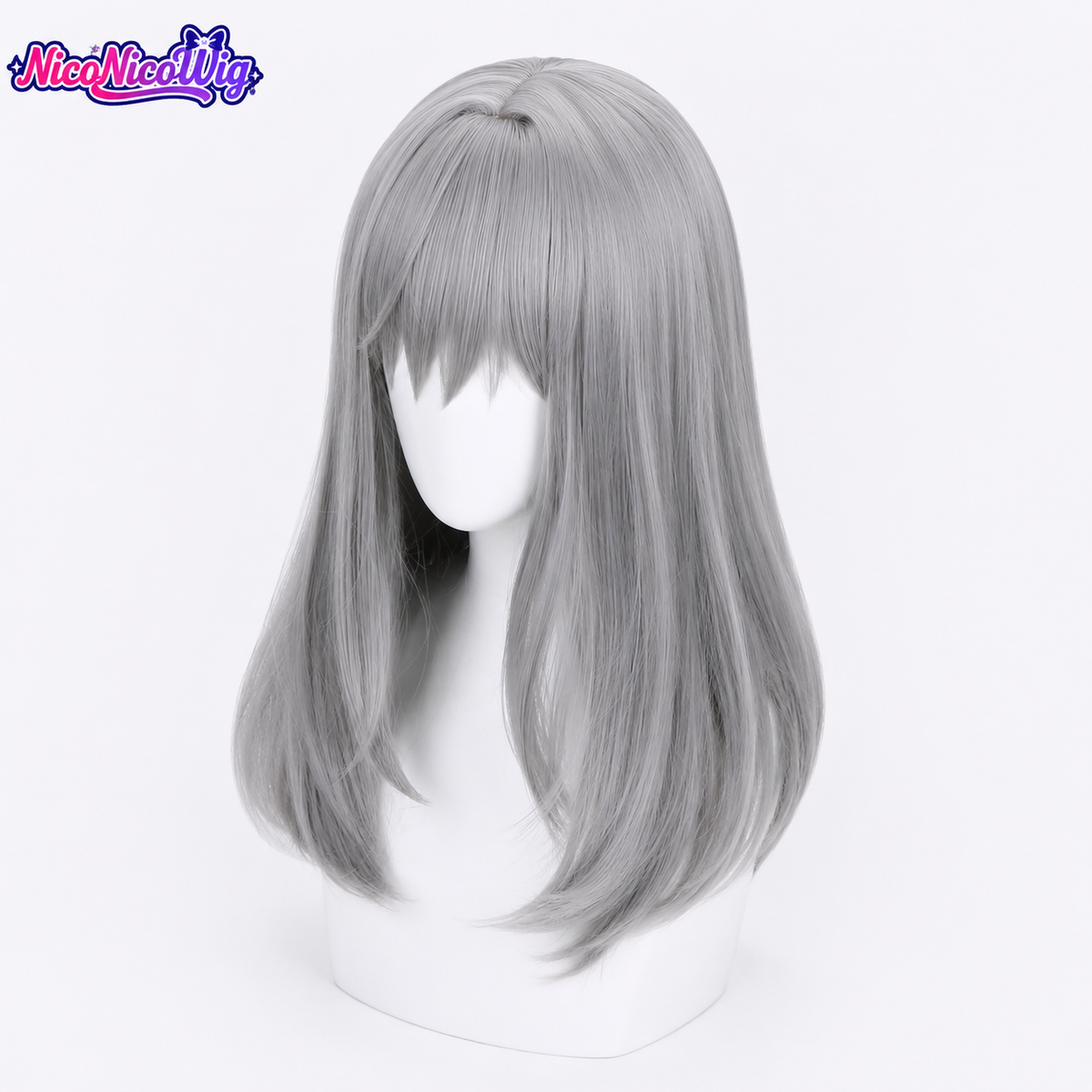 Blue Archive Shiroko Sunaookami Cosplay Wig  Realistic Scalp Top
