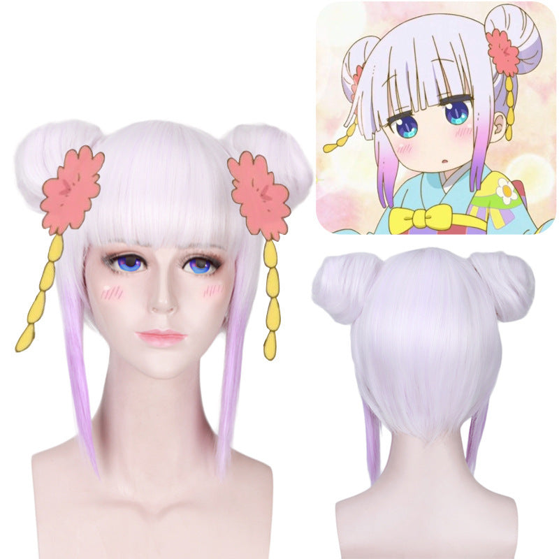 Miss Kobayashi's Dragon Maid Kanna, Tohru & Lucoa Cosplay Wig – Multi-Character Styles