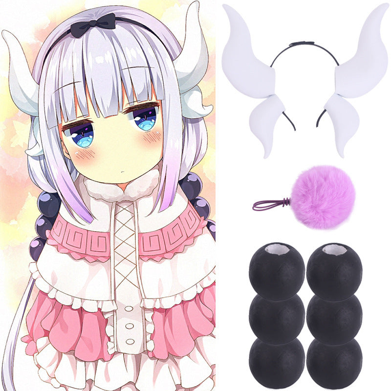 Miss Kobayashi's Dragon Maid Kanna, Tohru & Lucoa Cosplay Wig – Multi-Character Styles