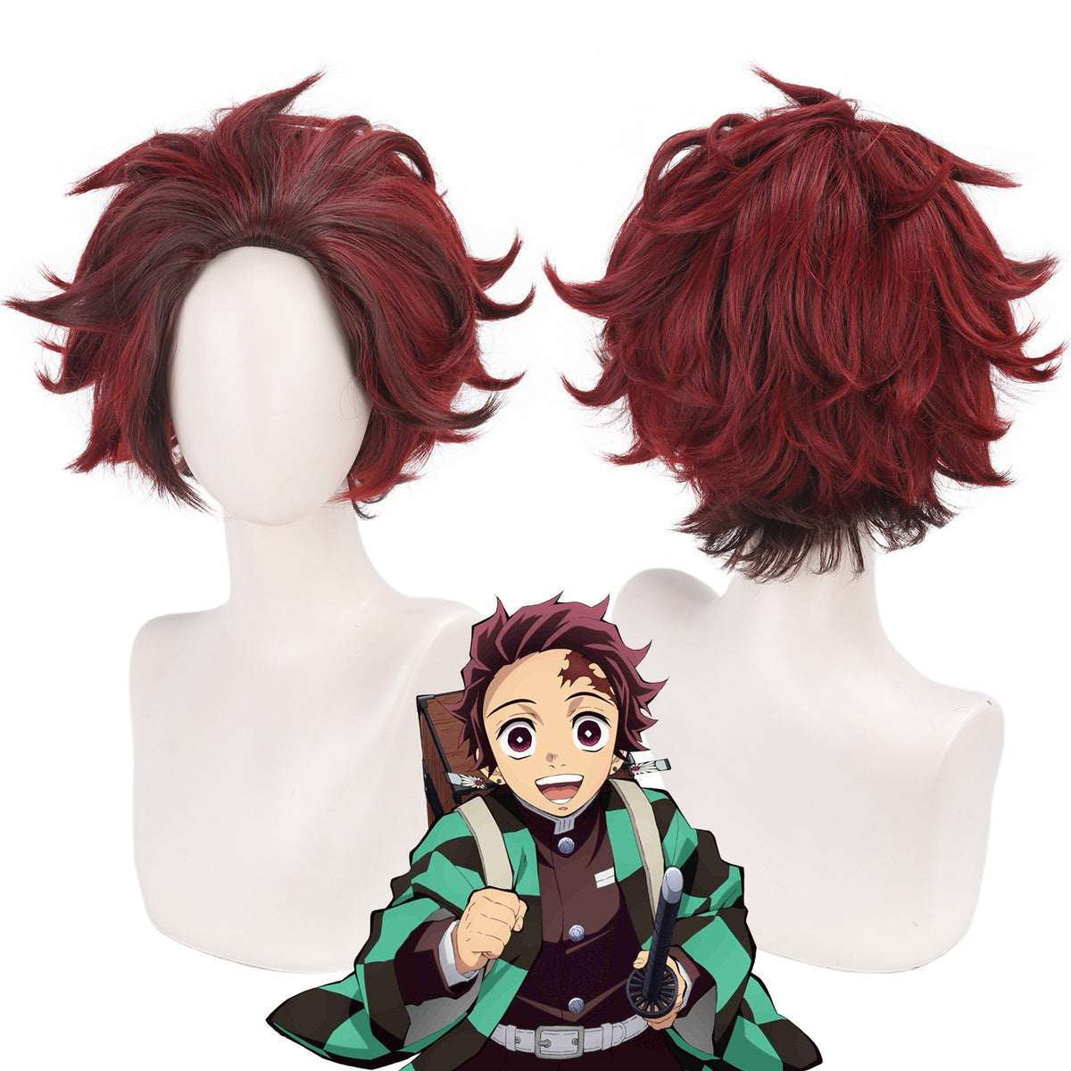 Demon Slayer Multi-Character Cosplay Wig  Giyu, Zenitsu, Nezuko & More