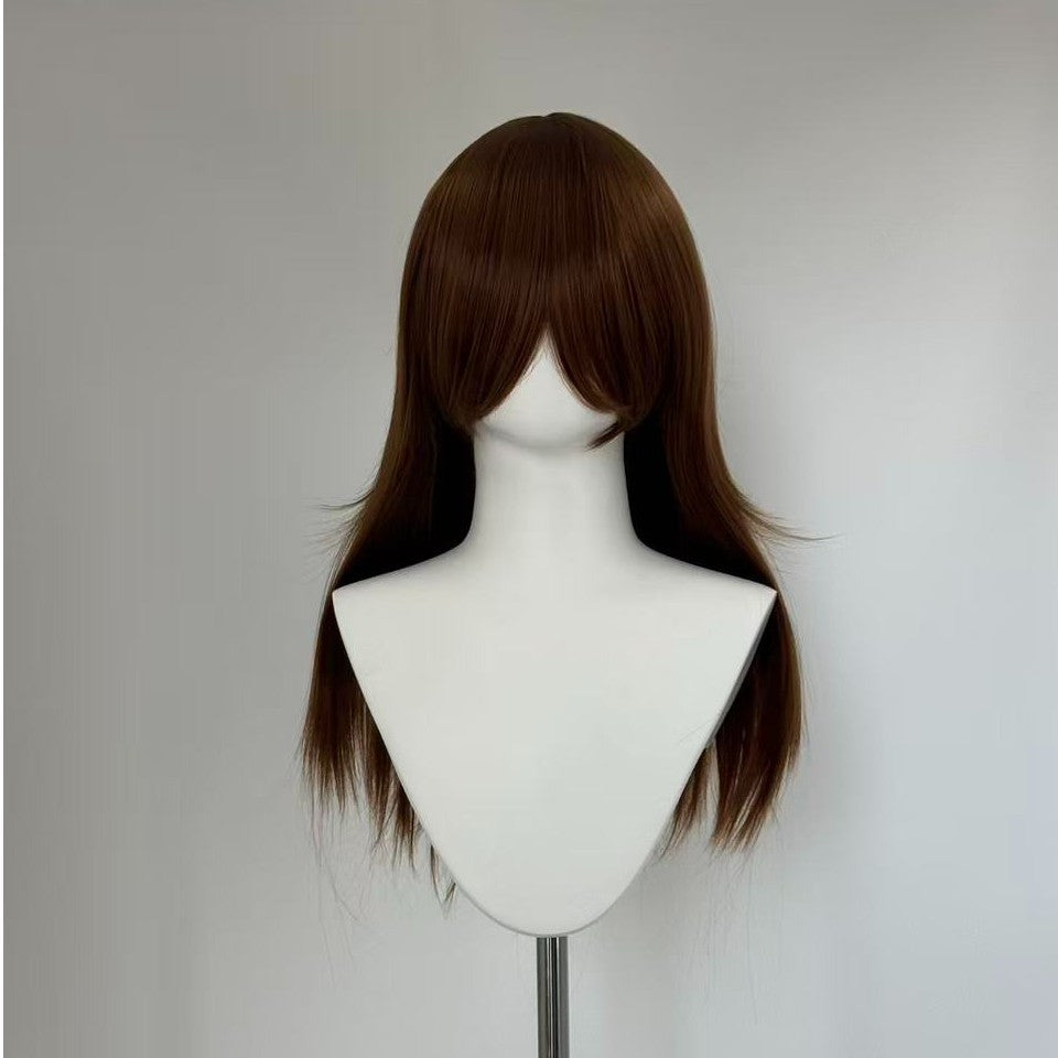 60cm 멀티 컬러 긴 스트레이트 코스프레 가발 – 로즈 망 또는 버클 망 옵션