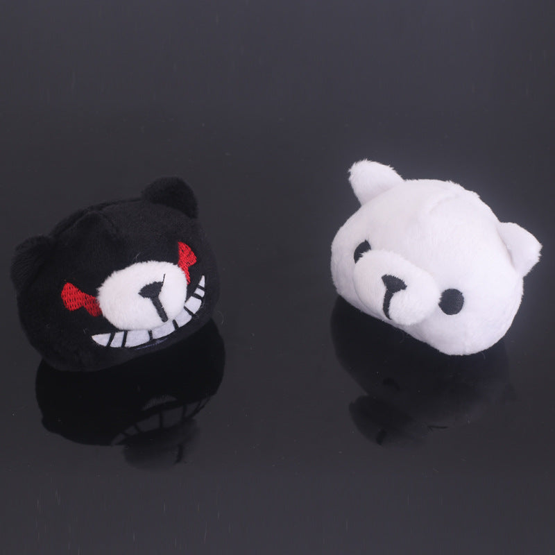 Danganronpa Junko Enoshima Cosplay Wig with Monokuma Hair Clip Accessory Pair