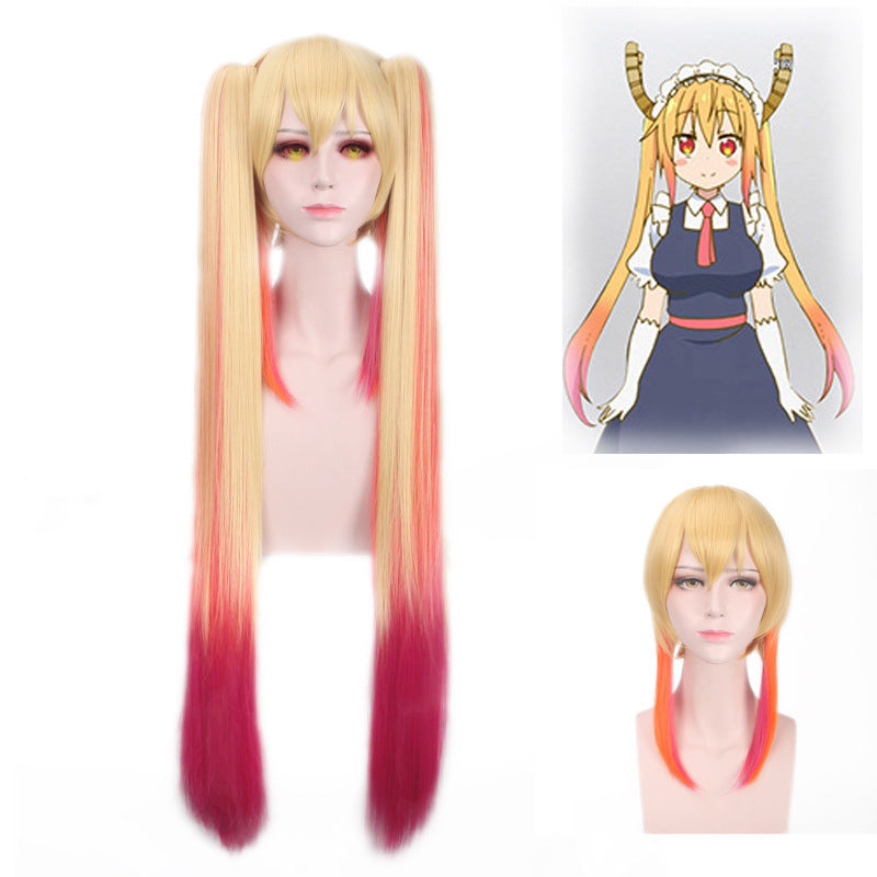 Miss Kobayashi's Dragon Maid Kanna, Tohru & Lucoa Cosplay Wig – Multi-Character Styles