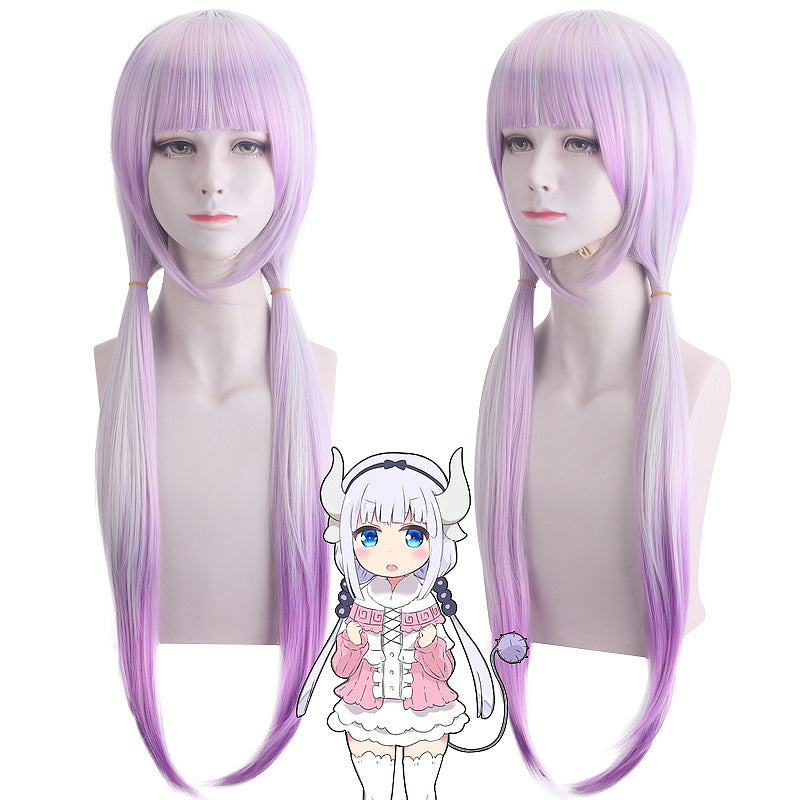 Miss Kobayashi's Dragon Maid Kanna, Tohru & Lucoa Cosplay Wig – Multi-Character Styles