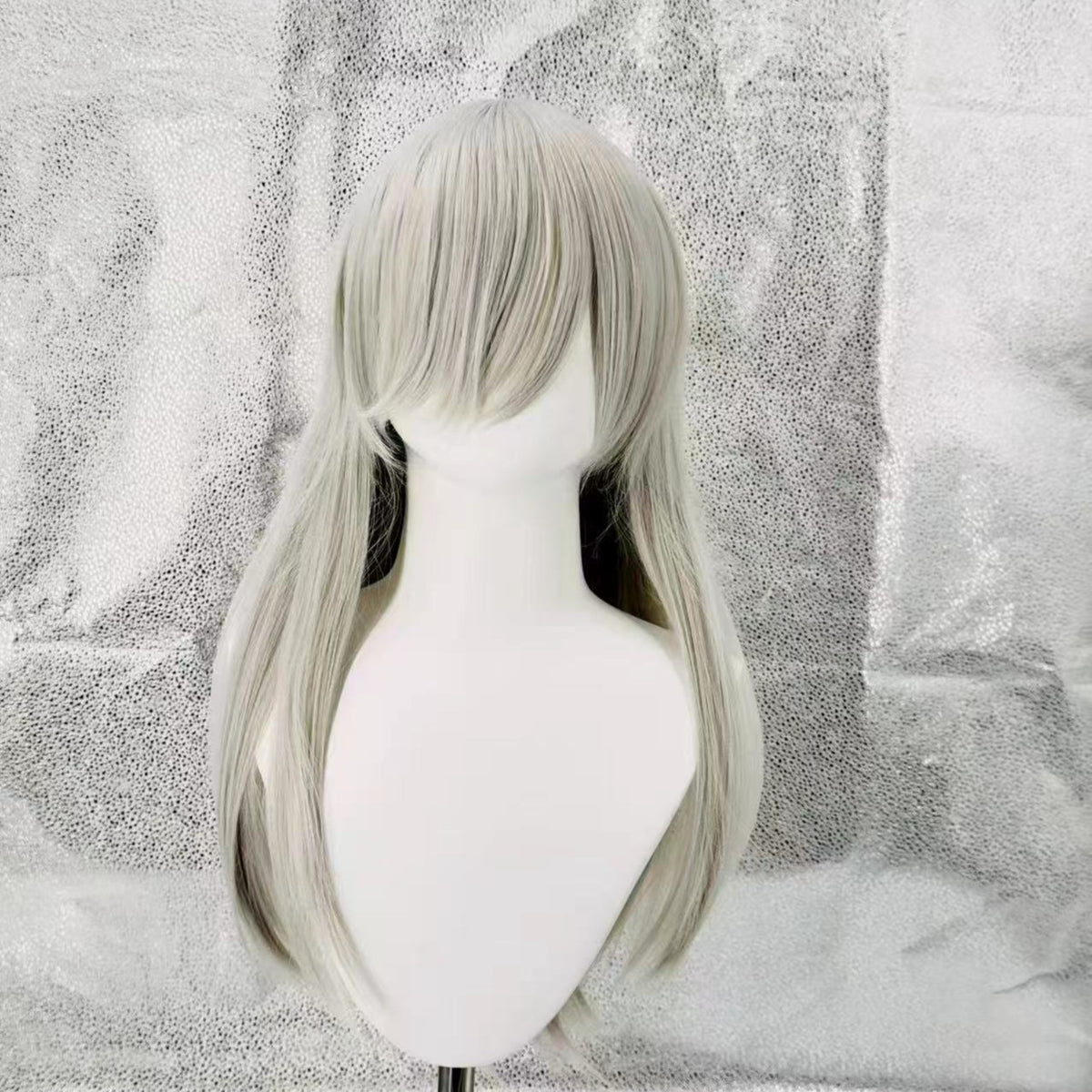 60cm Multi-Color Long Straight Cosplay Wig – Buckle Net Style
